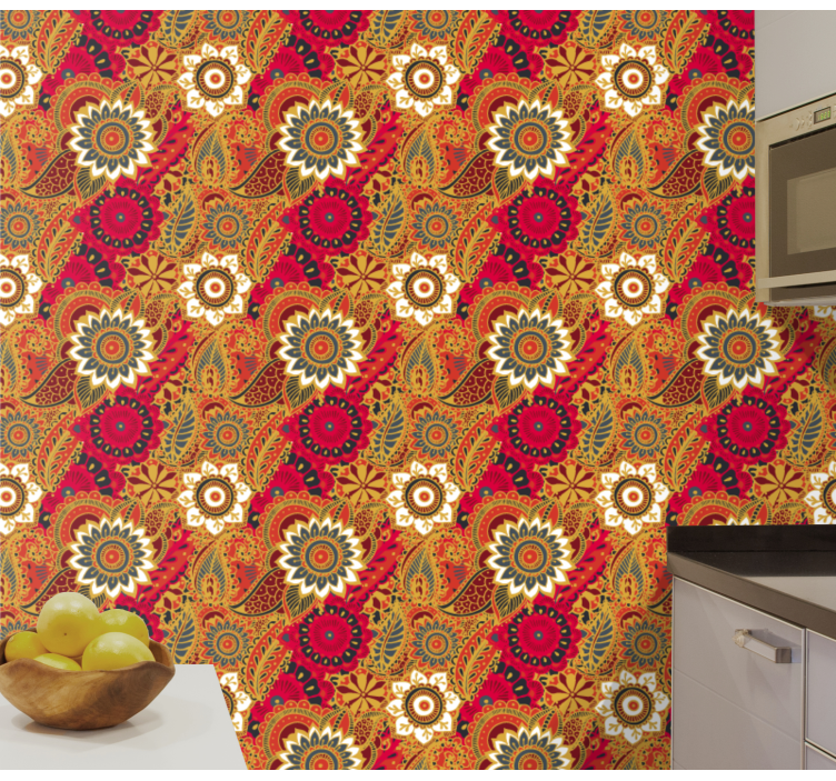 Tapety s ornamentami inšpirovaná mandalou - Tenstickers