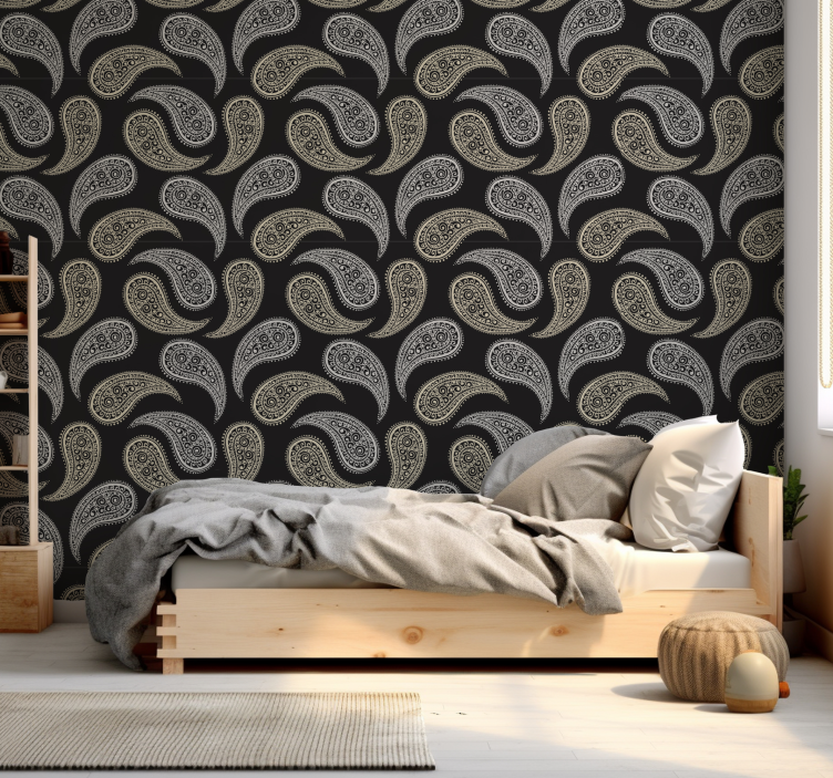 Tapety s ornamentami paisley elegancia - Tenstickers
