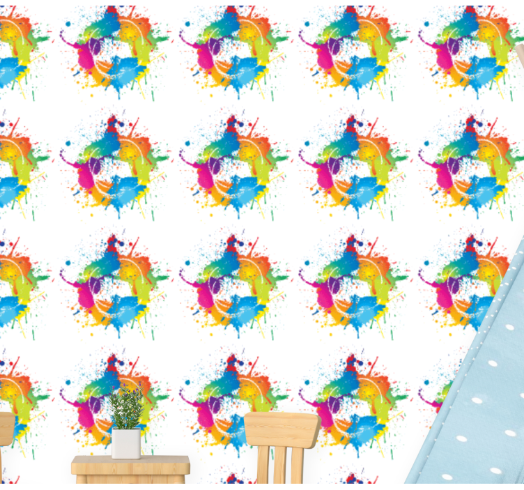 umelecké tapety efekt striekajúcej farby - Tenstickers