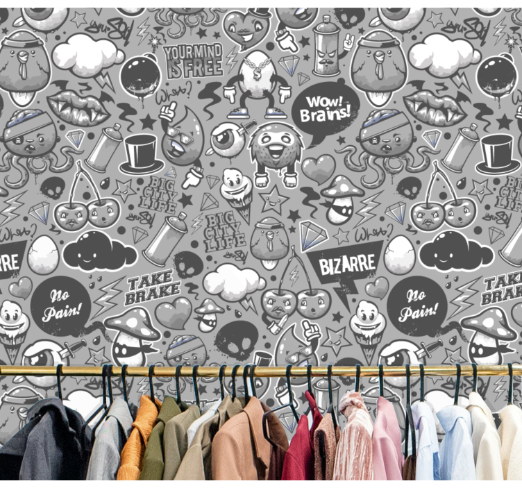 umelecké tapety eklektické čmáranice - Tenstickers