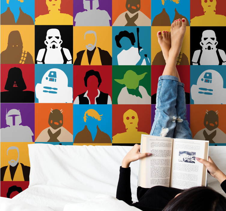 umelecké tapety ikonické siluety - Tenstickers