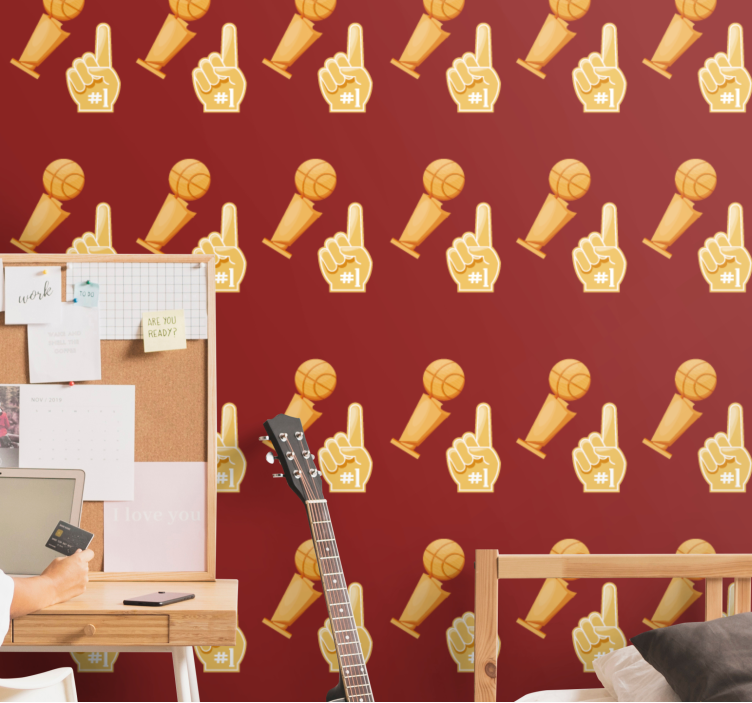 umelecké tapety motív športového gesta - Tenstickers