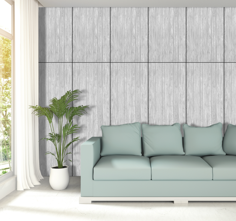 Veľký šedý mrak textúry dreva tapety - Tenstickers