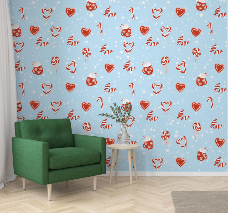 vianočné tapety slávnostné sladké dobroty - Tenstickers