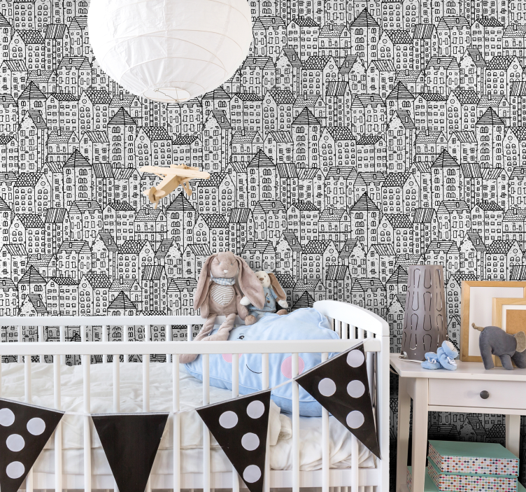 Textúrované domy na hranie tapiet - Tenstickers