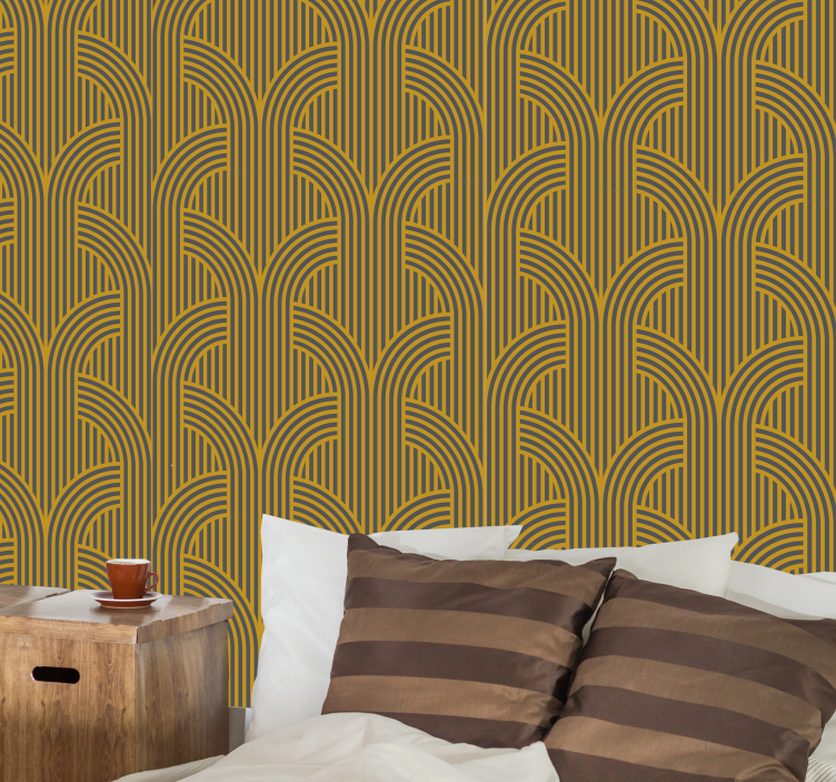 Zlaté vinobranie ozdobné vinobranie tapety - Tenstickers