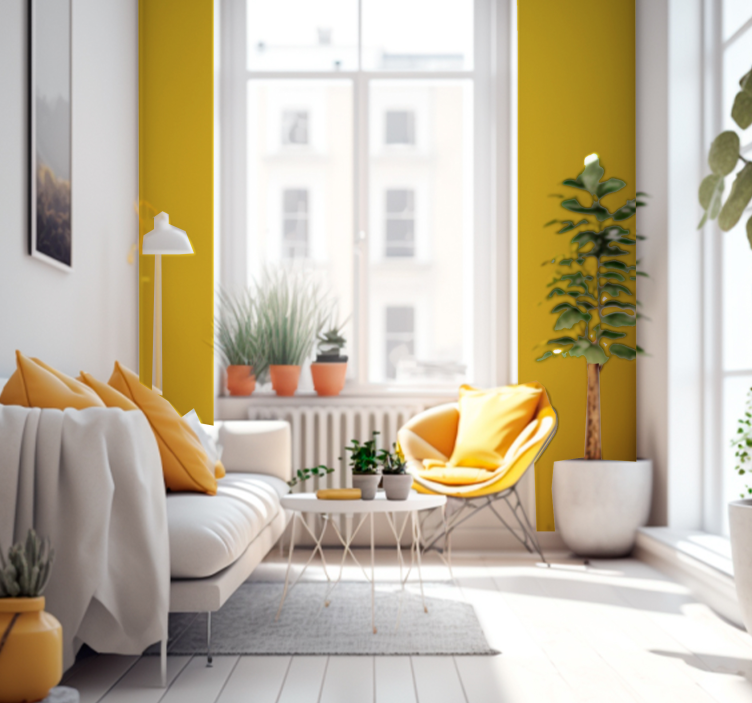 žltá tapeta na stenu - Tenstickers