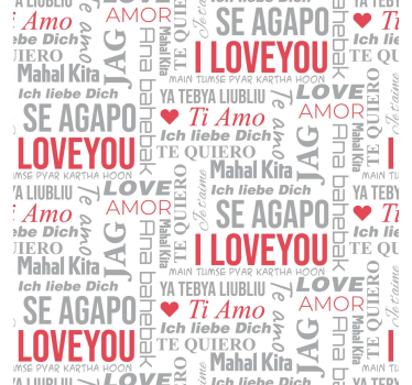 tapety s nápismi i love you rôzne jazyky - Tenstickers