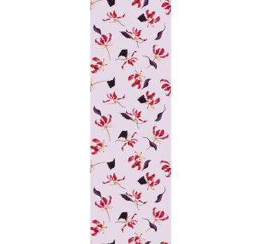 tapety na stenu kvety romantický ružový vzor - Tenstickers