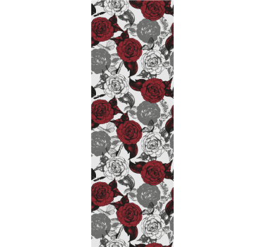 tapety na stenu kvety červený kvetinový aranžmán - Tenstickers