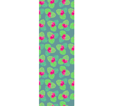 tapety na stenu kvety exotické kvitnúce listy - Tenstickers
