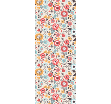 tapety na stenu kvety farebný kvetinový dizajn - Tenstickers