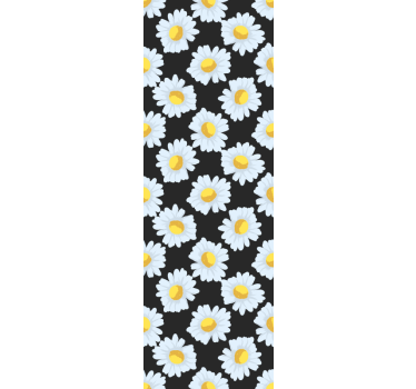 tapety na stenu kvety kvitne čierna sedmokráska - Tenstickers