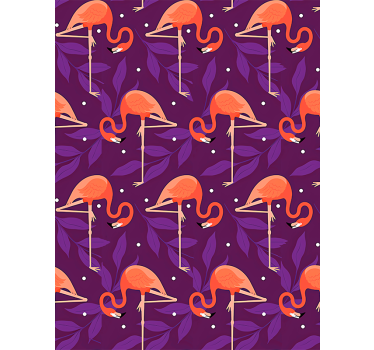Tapeta vtaky ružové tropické plameniaky - Tenstickers