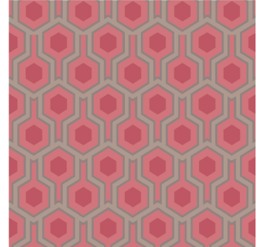 Tapety do kancelárie rúžové hexagóny zo 70. rokov - Tenstickers