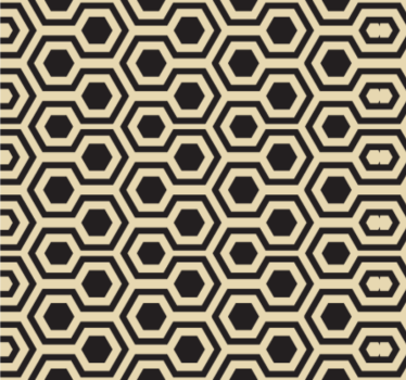 Tapety do kancelárie geometrický hexagonálny vzor - Tenstickers