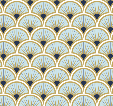 Tapety do kancelárie geometrický ventilátorový vzor - Tenstickers