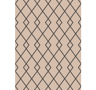 Tapety do jedálne geometrický béžový diamantový vzor - Tenstickers