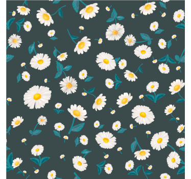 Tapety na stenu kvety s motívom sedmokrásky - Tenstickers