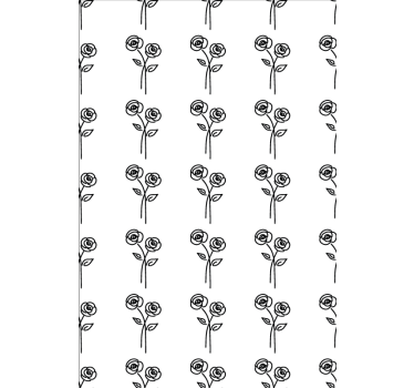 Tapety na stenu kvety pár minimalistických ruží - Tenstickers