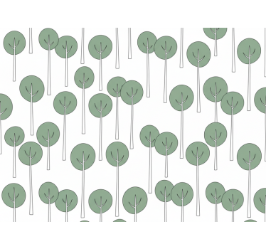 Tapety na stenu kvety minimalistický vzor stromu - Tenstickers