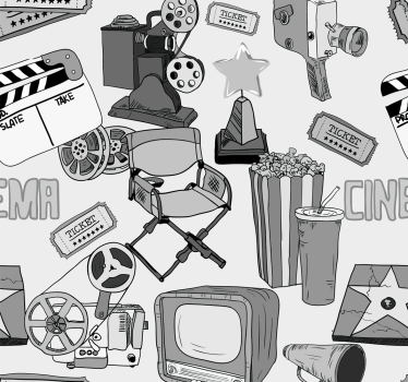 Vintage hollywoodske čiernobiele obrázky retro tapety - Tenstickers