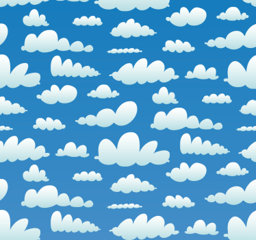 Obloha s mrakmi salónik tapety - Tenstickers