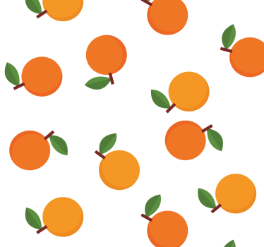Kreslené pomaranče okrasné tapety - Tenstickers