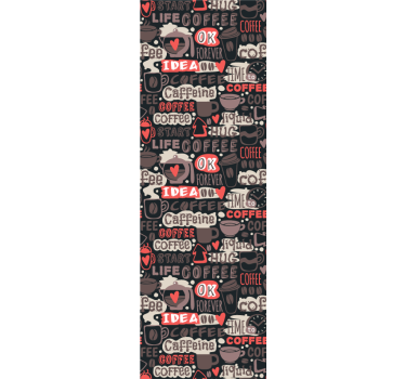 tapety s nápismi kofeínový motív - Tenstickers