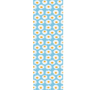 tapety na stenu kvety sedmokráska vzorovaná - Tenstickers
