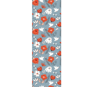 tapety na stenu kvety detail kvetinového vzoru - Tenstickers
