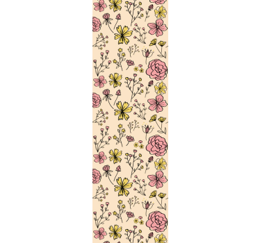 tapety na stenu kvety kvetinový botanický náčrt - Tenstickers