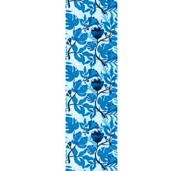 tapety na stenu kvety modrý botanický rozkvet - Tenstickers