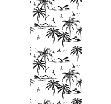 Tropické palmy palma tapety - Tenstickers