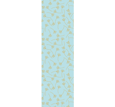 tapety na stenu kvety botanická perokresba - Tenstickers