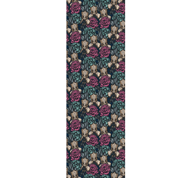 tapety na stenu kvety elegantná kvetinová tapiséria - Tenstickers