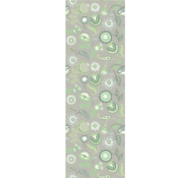 Jemné zelené lesklé kvety prírodná tapeta - Tenstickers