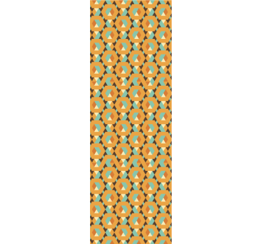 Retro tapety s geometrickými pokojnými tvarmi - Tenstickers