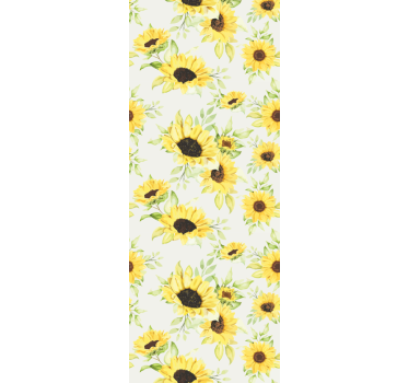tapety na stenu kvety slnečnicové potešenie - Tenstickers