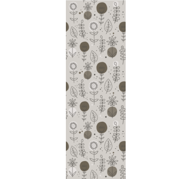 tapety na stenu kvety motívy kvetinových skic - Tenstickers