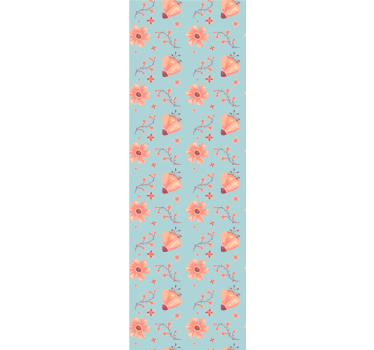 Tapety na stenu kvety s motýľmi a kvetinovým vzorom - Tenstickers