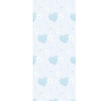 tapety na stenu kvety modrý jemný motív - Tenstickers