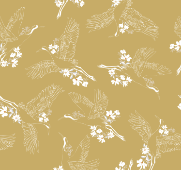 tapeta vtaky lietajúce vtáky botanické - Tenstickers