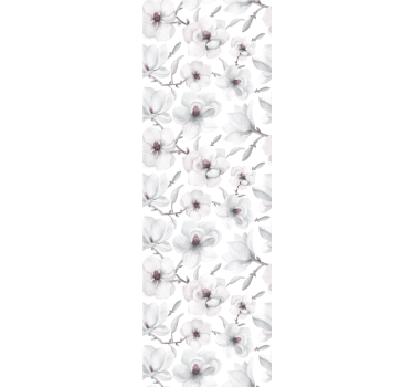 tapety na stenu kvety elegantný šedý motív - Tenstickers