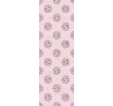 tapety na stenu kvety ružové ružové kruhy - Tenstickers