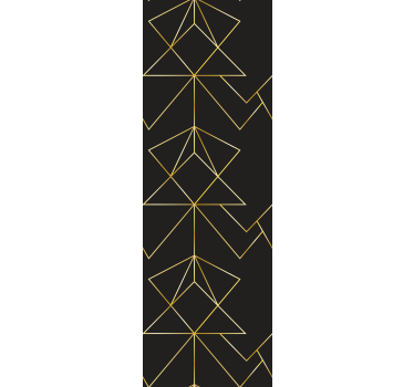 čierne a zlaté elegantné línie zanechávajú tapetu - Tenstickers