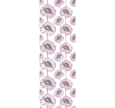 tapety na stenu kvety ružový jednoduchý vzor - Tenstickers