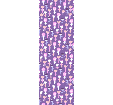 tapety na stenu kvety fialový motív - Tenstickers