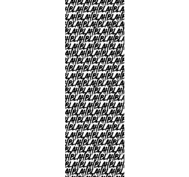tapety s nápismi vzor blablach - Tenstickers