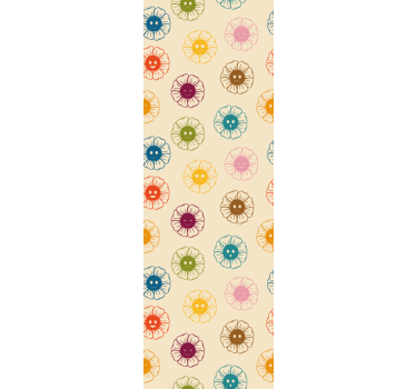 tapety na stenu kvety veselé kvetinové vzory - Tenstickers